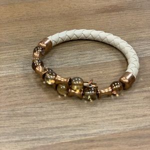 Alex and Ani cream rope bracelet